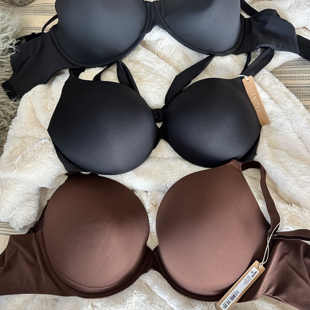 Skims Women's Black and Brown Intimates Brand New